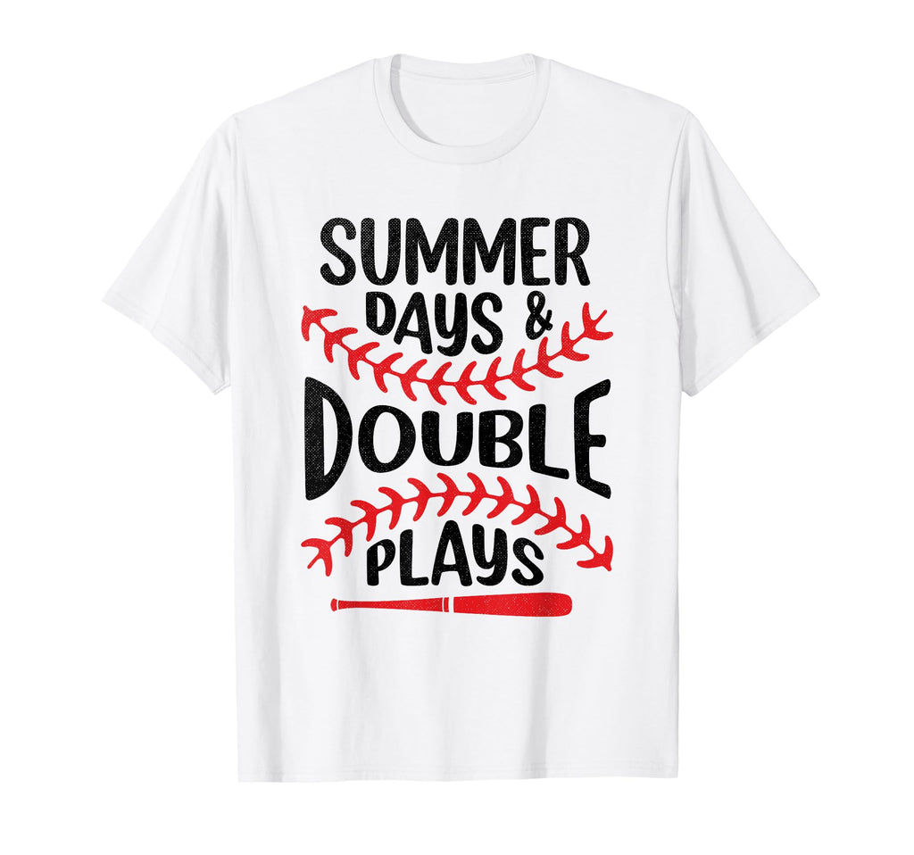 Summer Day And Double Play Mom Dad T-Shirt - Minimalist Print Men Women - T-Shirt, Sweatshirt, Hoodie