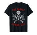 One Badass Bonus Dad Skull Gift Step T-Shirt - Aesthetic Graphic Men Women - T-Shirt, Sweatshirt, Hoodie