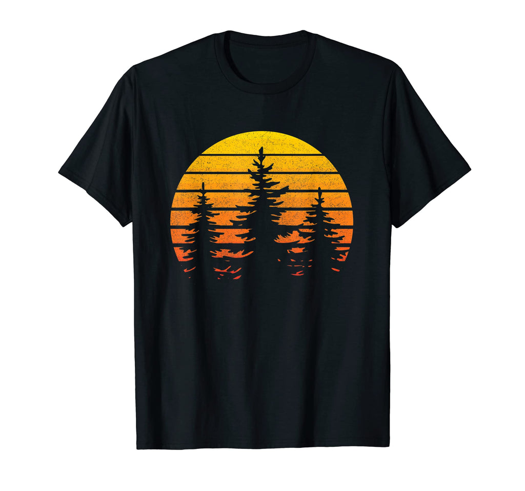 Pine Tree Sunset Minimalist Hiking T-Shirt - Custom Art Print for Adults - T-Shirt, Sweatshirt, Hoodie