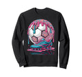 Soccer Ball Drip Ice Cream Drip Sweatshirt - Casual Everyday Wear Unisex - T-Shirt, Sweatshirt, Hoodie