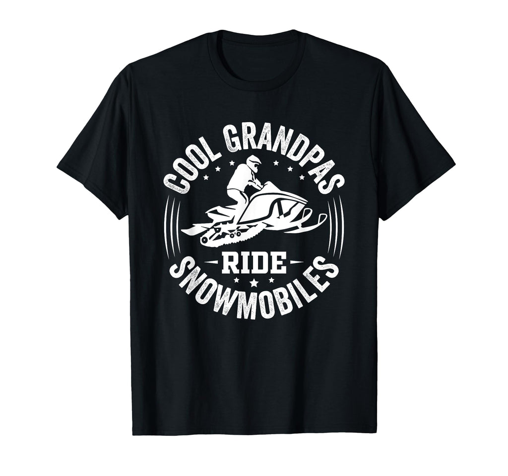 Funny Grandpa Snowmobile Snow Mobile T-Shirt - Graphic Print Unisex - T-Shirt, Sweatshirt, Hoodie