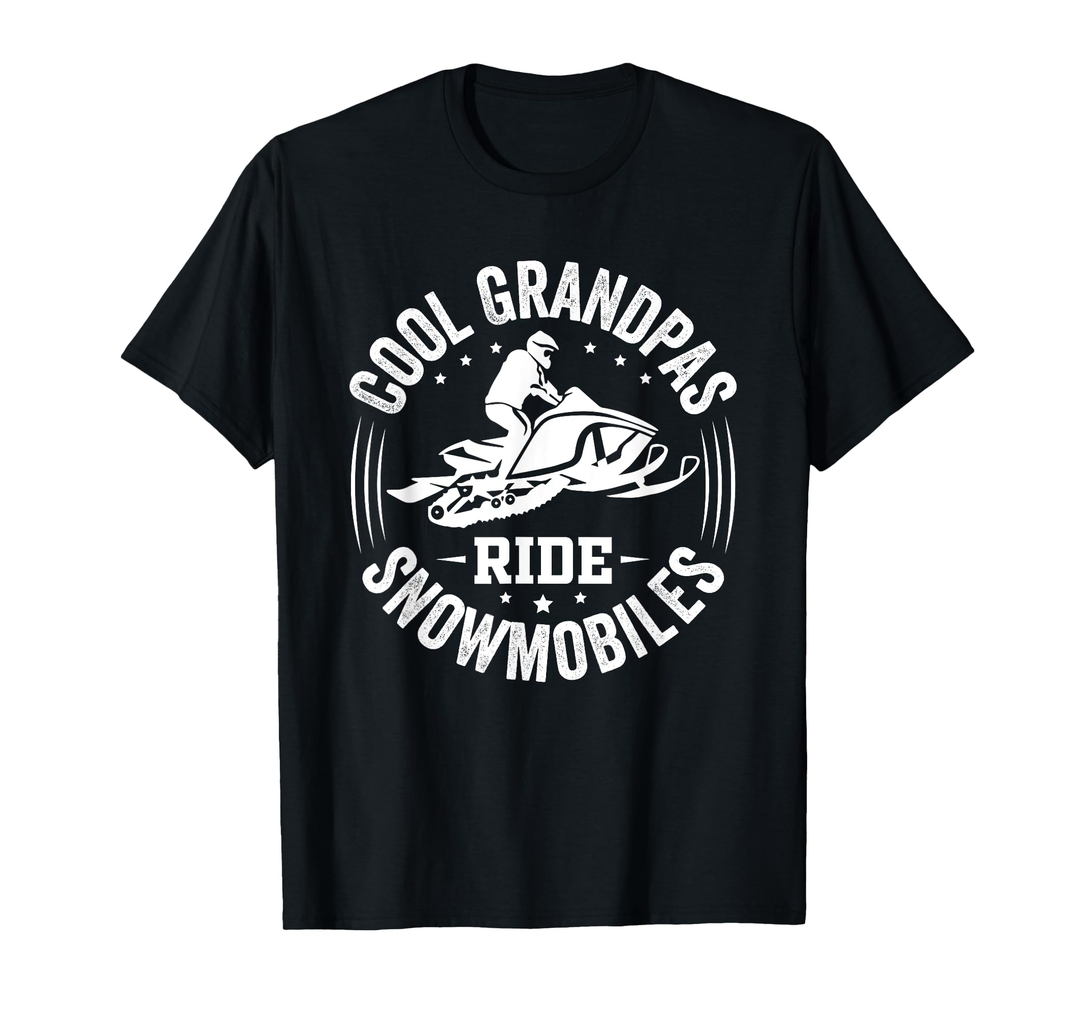 Funny Grandpa Snowmobile Snow Mobile T-Shirt - Graphic Print Unisex - T-Shirt, Sweatshirt, Hoodie