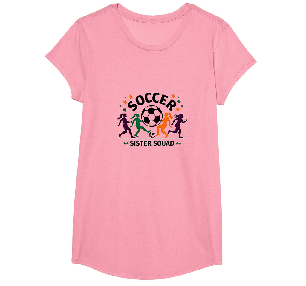 Soccer Sister Squad Team Spirit Sporty T-Shirt - Unique Graphic Men Women - T-Shirt, Sweatshirt, Hoodie