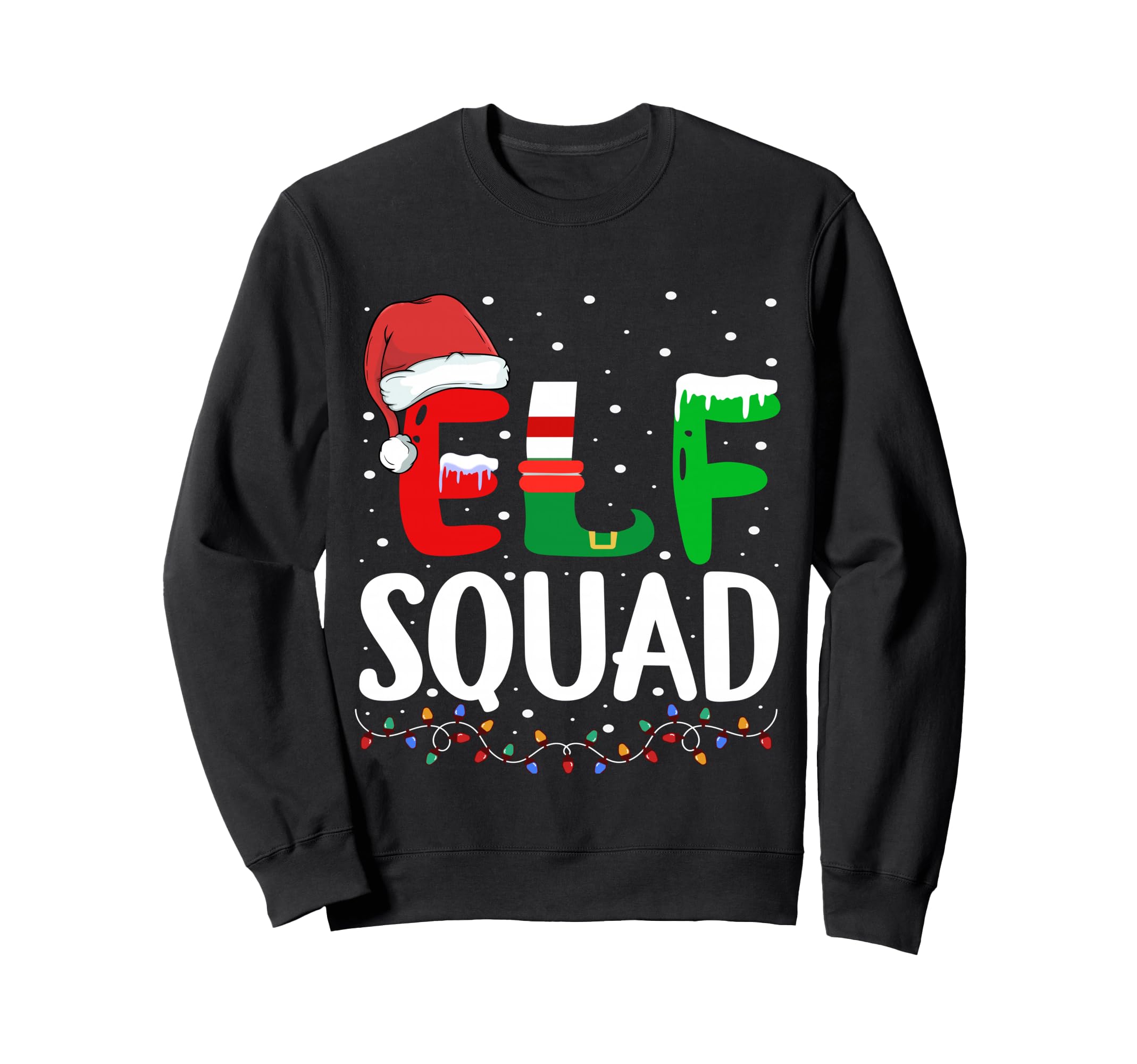 Elf Squad Family Matching Group Funny Sweatshirt - Minimalist Print Unisex - T-Shirt, Sweatshirt, Hoodie