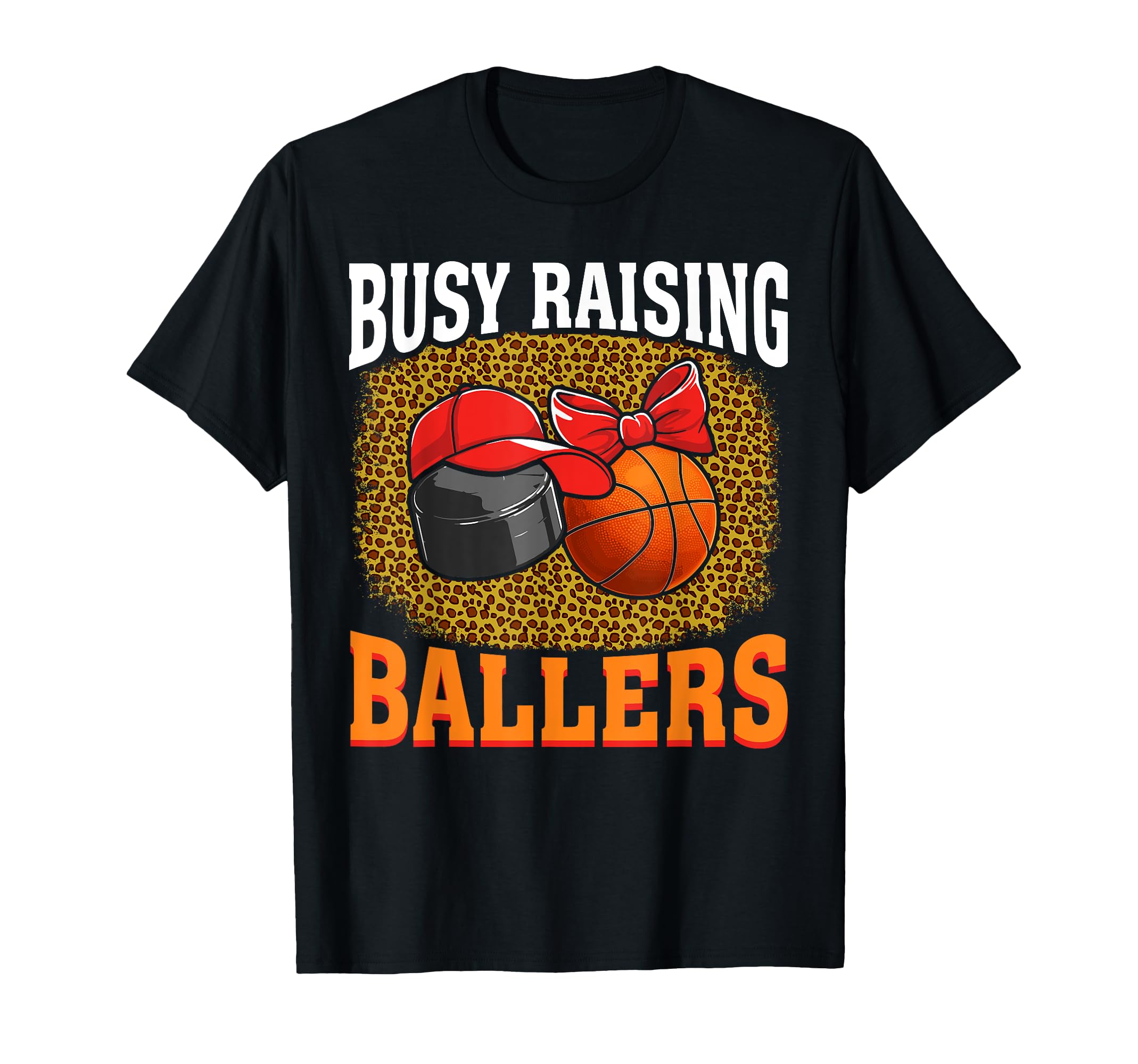 Busy Raising Ballers Hockey T-Shirt - Minimalist Print for Adults - T-Shirt, Sweatshirt, Hoodie