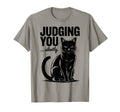 Im Judging You Silently Black Cat T-Shirt - Fun Novelty Design Men Women - T-Shirt, Sweatshirt, Hoodie
