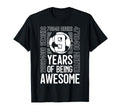 9 Years Being Awesome Soccer 9Th T-Shirt - Casual Everyday Wear for Adults - T-Shirt, Sweatshirt, Hoodie