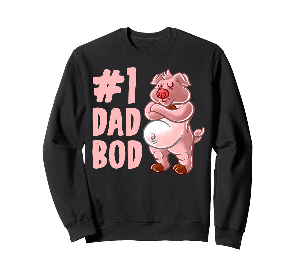 Pig Dad Best Dad Bod Daddy Pigs Sweatshirt - Custom Art Print for Adults - T-Shirt, Sweatshirt, Hoodie