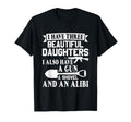 Father Dad Gun Shovel Alibi I Have T-Shirt - Casual Everyday Wear Unisex - T-Shirt, Sweatshirt, Hoodie