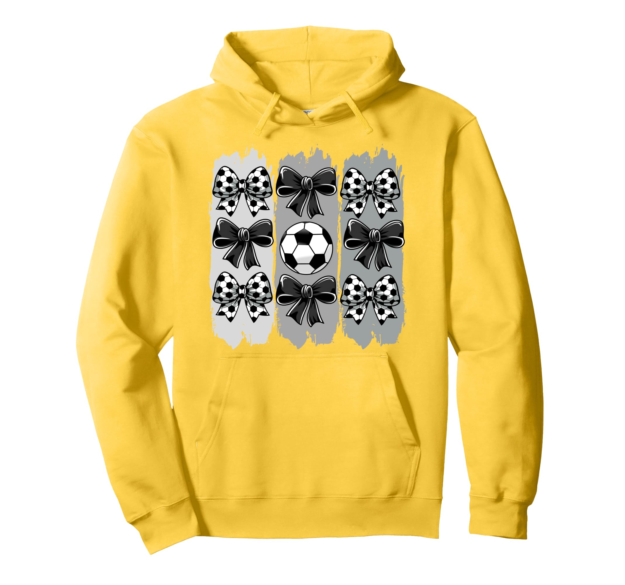 Soccer Coquette Bow Soccer Ball Soccer Hoodie - Novelty Apparel Unisex - T-Shirt, Sweatshirt, Hoodie
