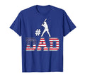 Mens Number One Baseball Dad Fathers Day T-Shirt - Custom Art Print Unisex - T-Shirt, Sweatshirt, Hoodie