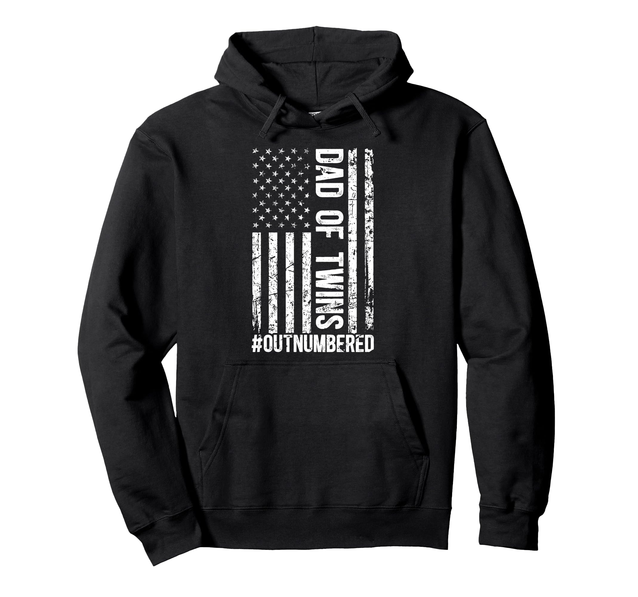 Twin Dad Twins Outnumbered Twin Hoodie - Casual Everyday Wear Unisex - T-Shirt, Sweatshirt, Hoodie
