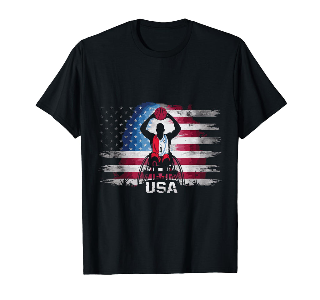 Wheelchair Basketball Player Hoodie - Custom Art Print for Adults - T-Shirt, Sweatshirt, Hoodie