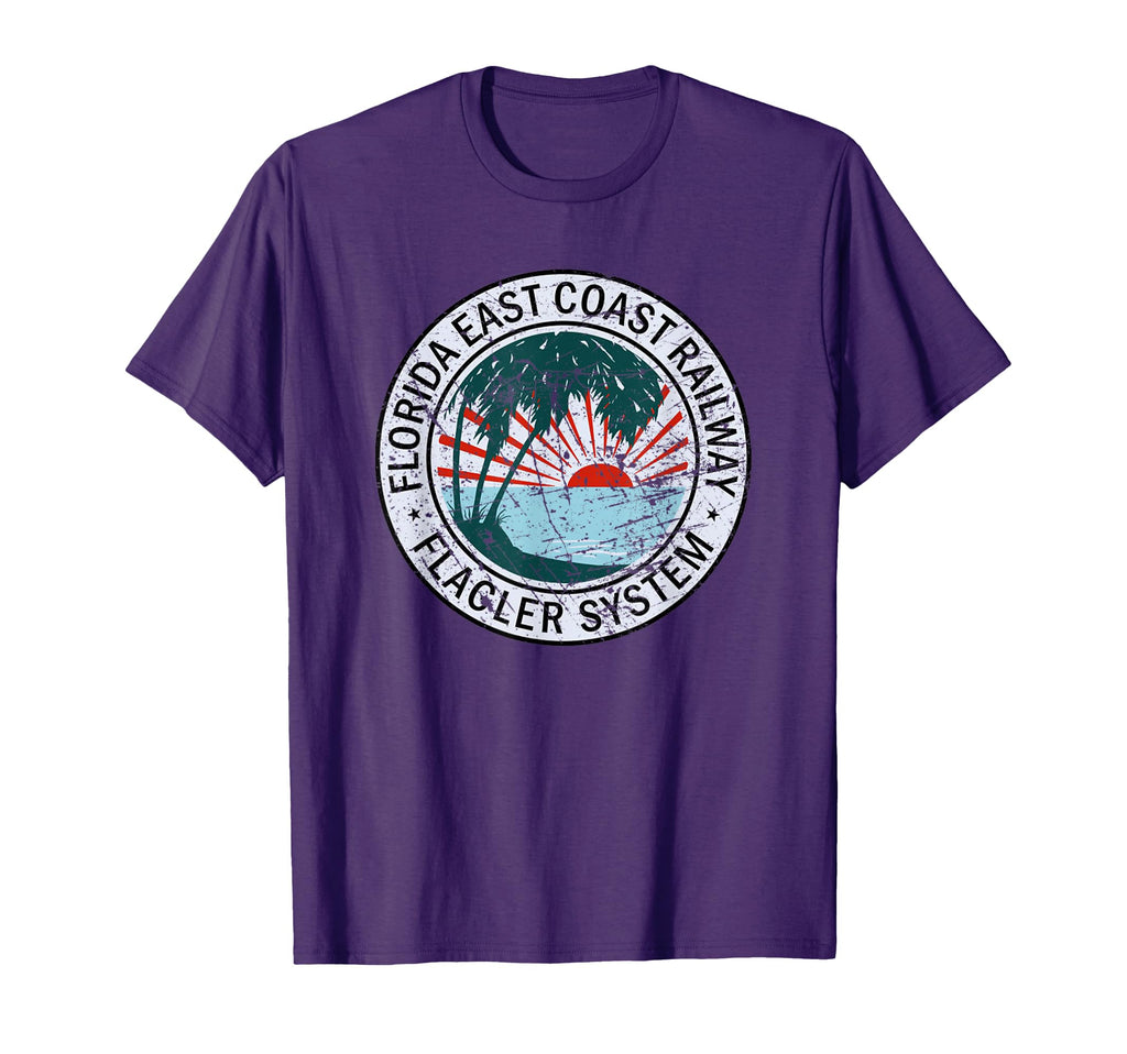 Distressed Florida East Coast Railway T-Shirt - Fun Novelty Design Unisex - T-Shirt, Sweatshirt, Hoodie