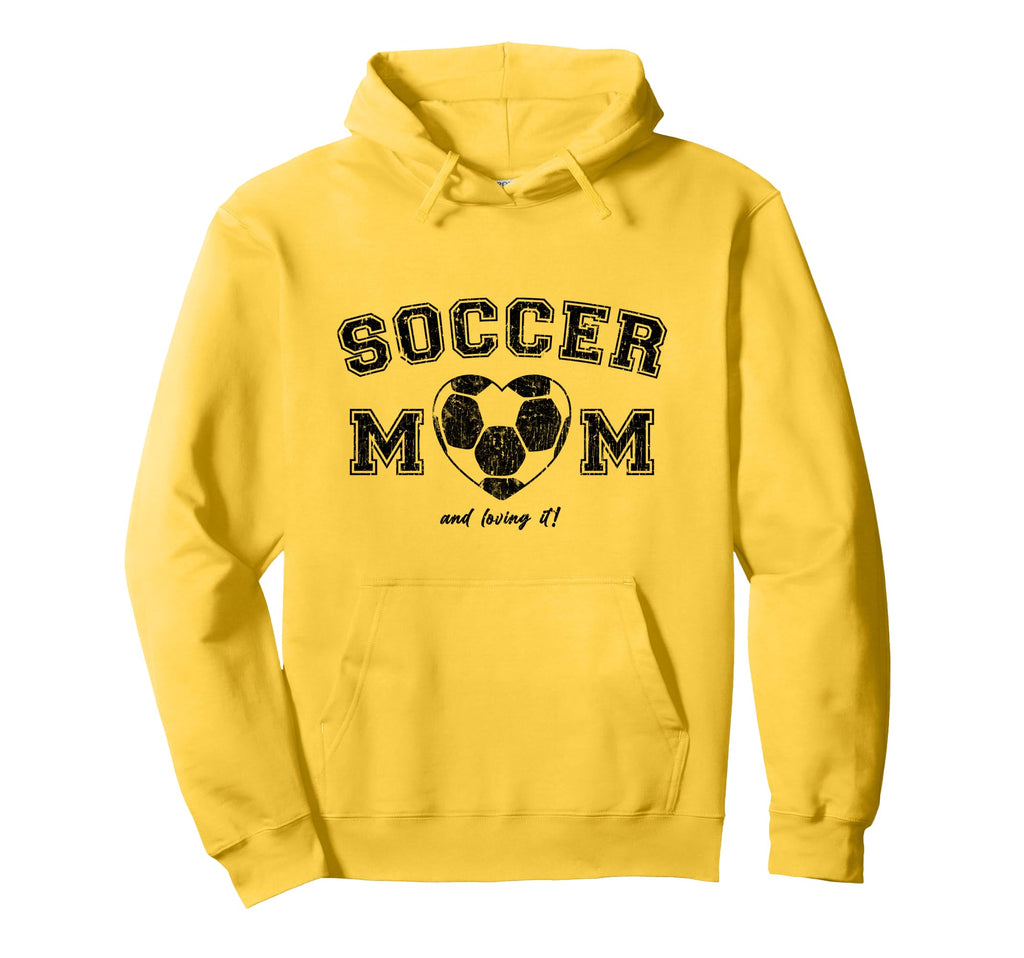 Soccer Mom Simple Heart Hoodie - Casual Everyday Wear Unisex - T-Shirt, Sweatshirt, Hoodie