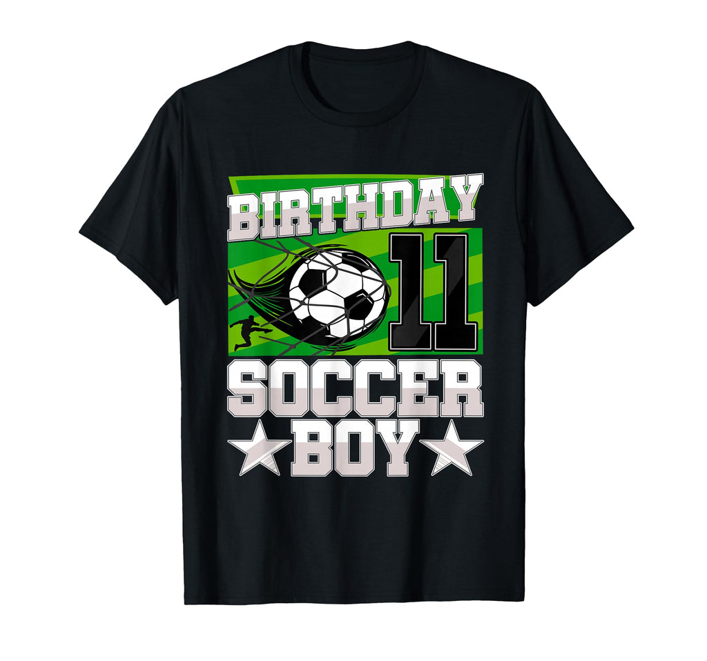 Soccer Birthday Party 11Th Birthday 11 T-Shirt - Unique Graphic Unisex - T-Shirt, Sweatshirt, Hoodie