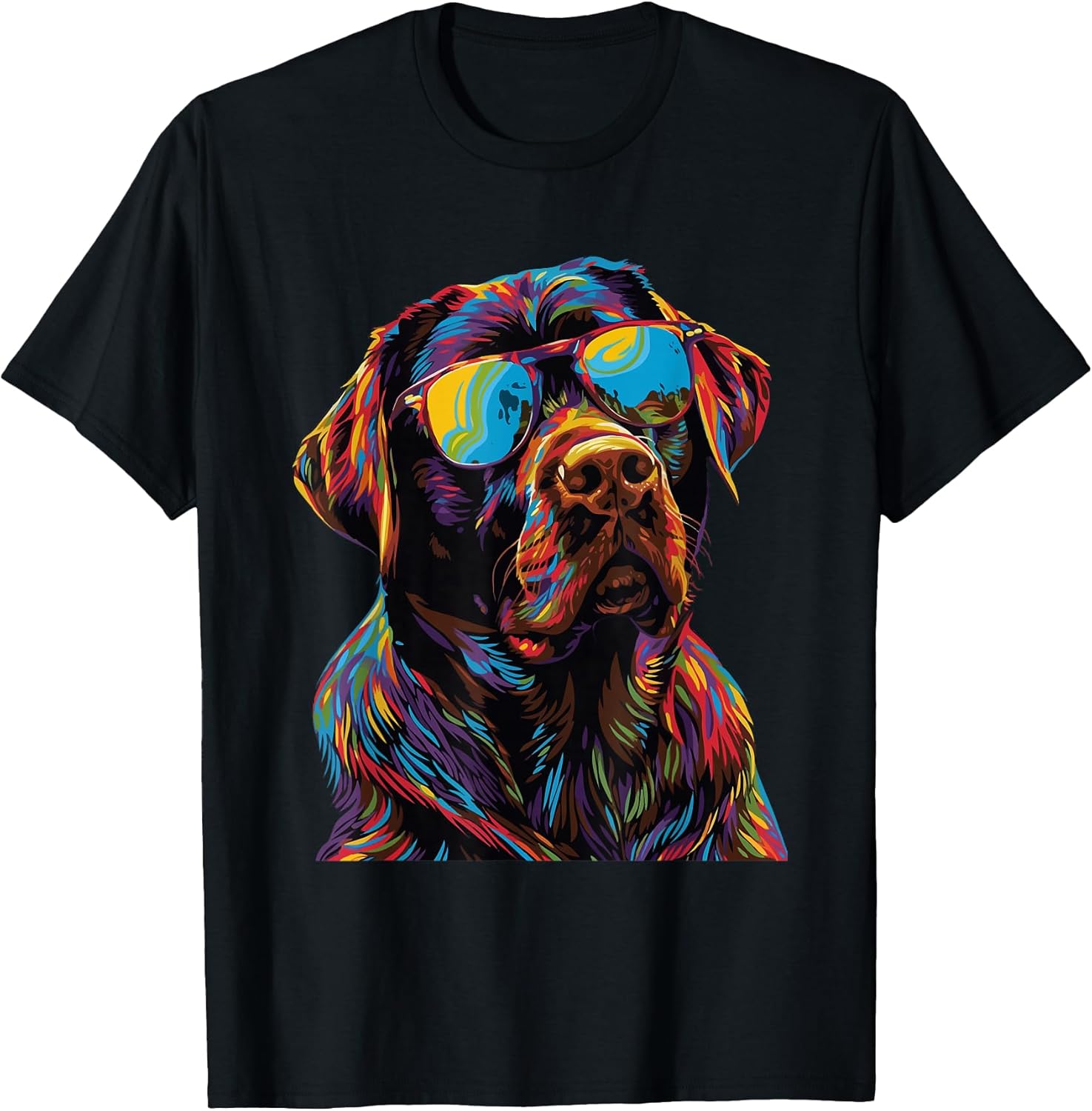 Chocolate Labrador Lovers Design Pop Art Funny Lab - Adult & Kids T-Shirts, Sweatshirts & Hoodies apparel design preview 1