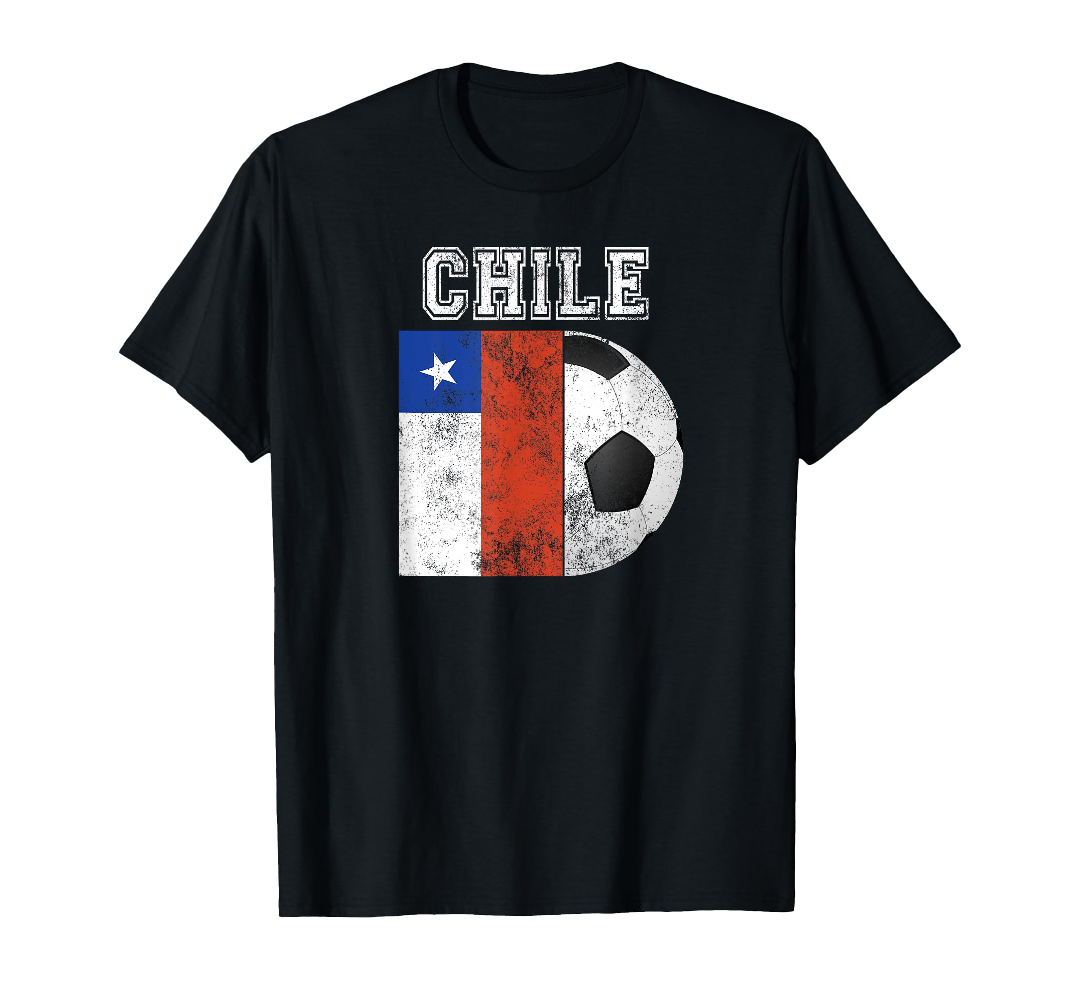 Chile Flag Soccer Futbol Football T-Shirt - Unique Graphic Men Women - T-Shirt, Sweatshirt, Hoodie
