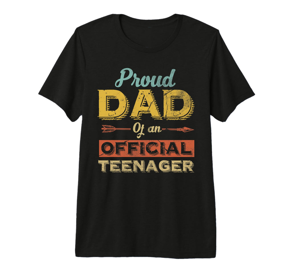 Proud Dad Teenager 13Th Birthday Son T-Shirt - Minimalist Print Men Women - T-Shirt, Sweatshirt, Hoodie