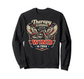 Motorcycle Biker Therapy Is Sweatshirt - Custom Art Print for Adults - T-Shirt, Sweatshirt, Hoodie