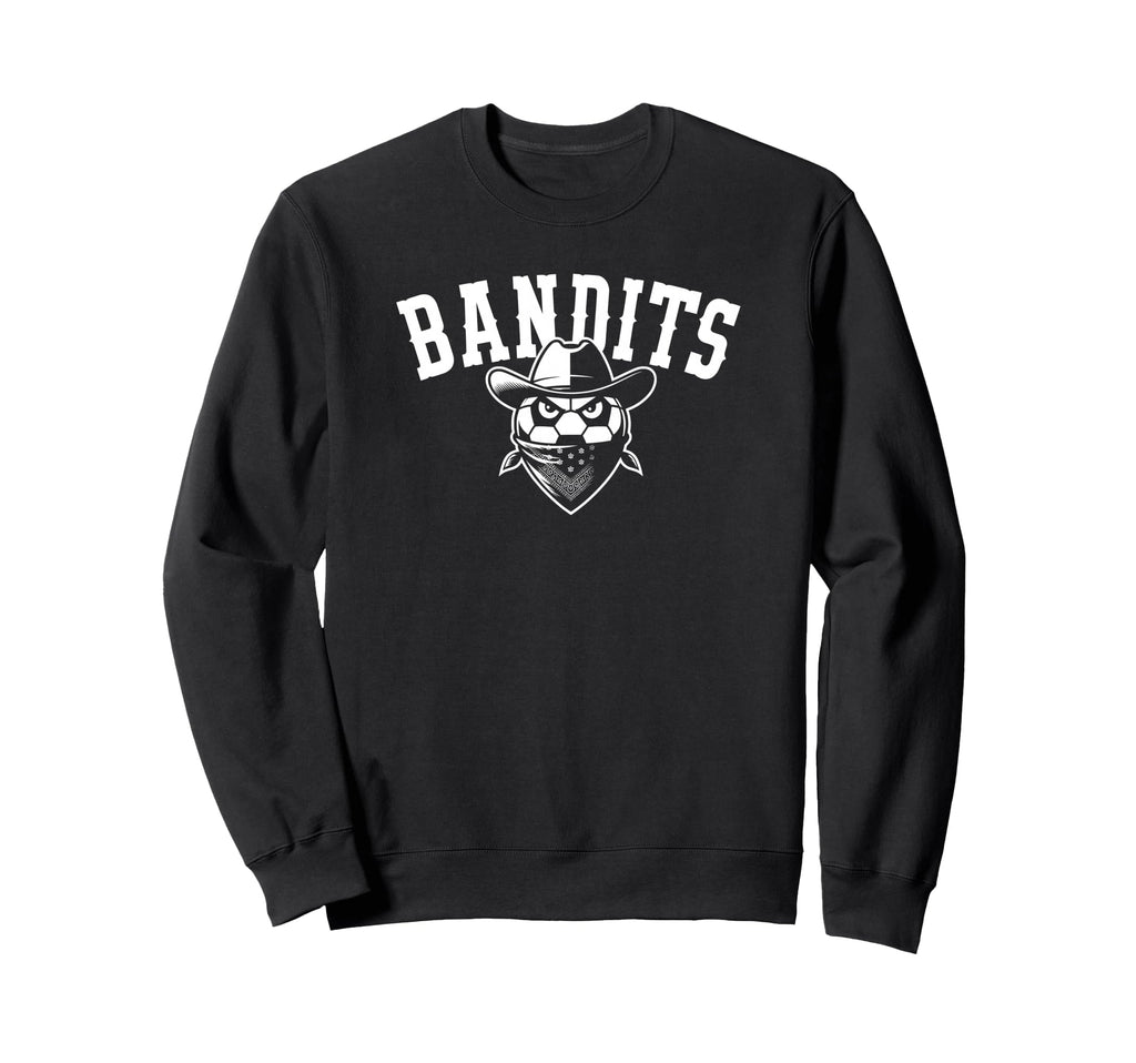 Bandits Soccer Mascot Players And Fans Sweatshirt - Minimalist Print Unisex - T-Shirt, Sweatshirt, Hoodie
