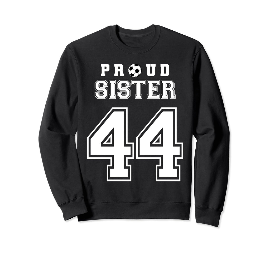 Number 44 Custom Proud Soccer Futbol Sweatshirt - Minimalist Print Unisex - T-Shirt, Sweatshirt, Hoodie