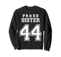 Number 44 Custom Proud Soccer Futbol Sweatshirt - Minimalist Print Unisex - T-Shirt, Sweatshirt, Hoodie