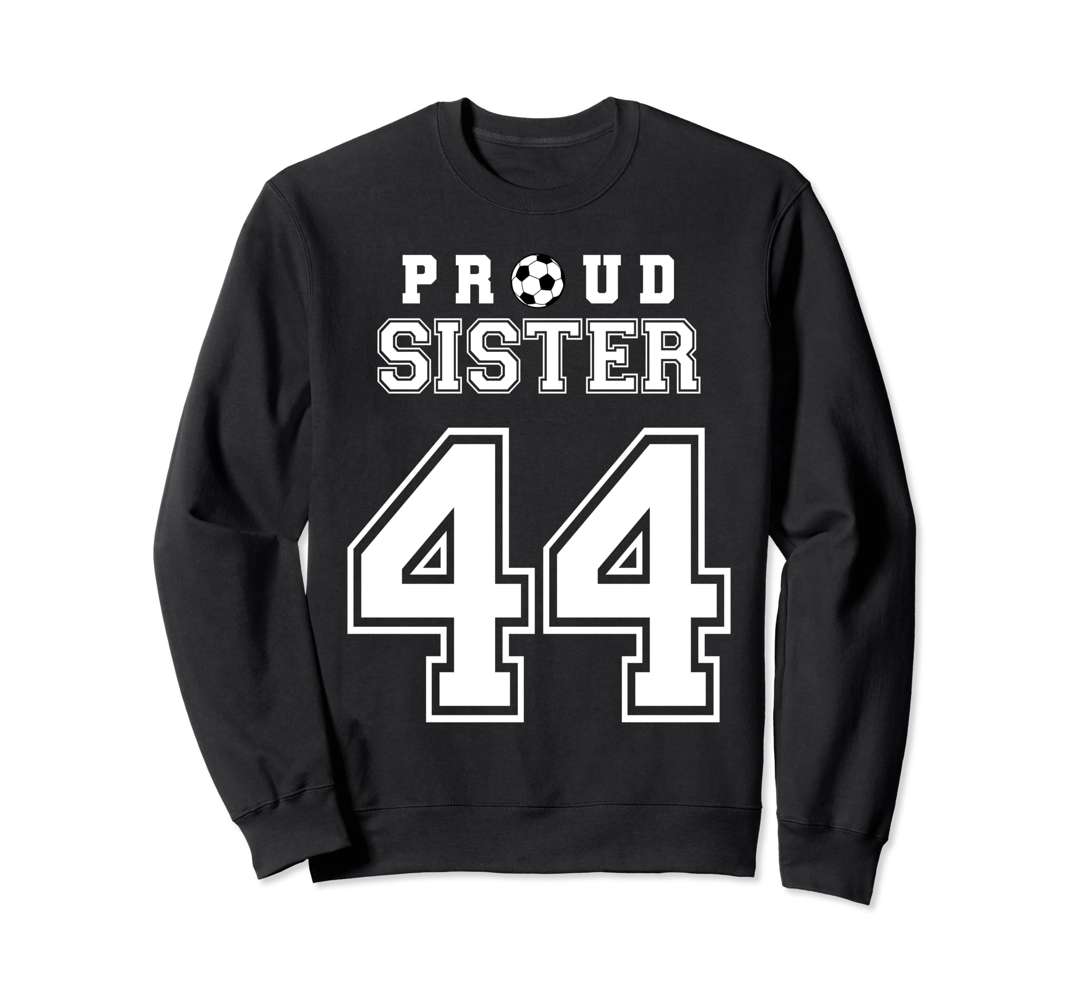 Number 44 Custom Proud Soccer Futbol Sweatshirt - Minimalist Print Unisex - T-Shirt, Sweatshirt, Hoodie