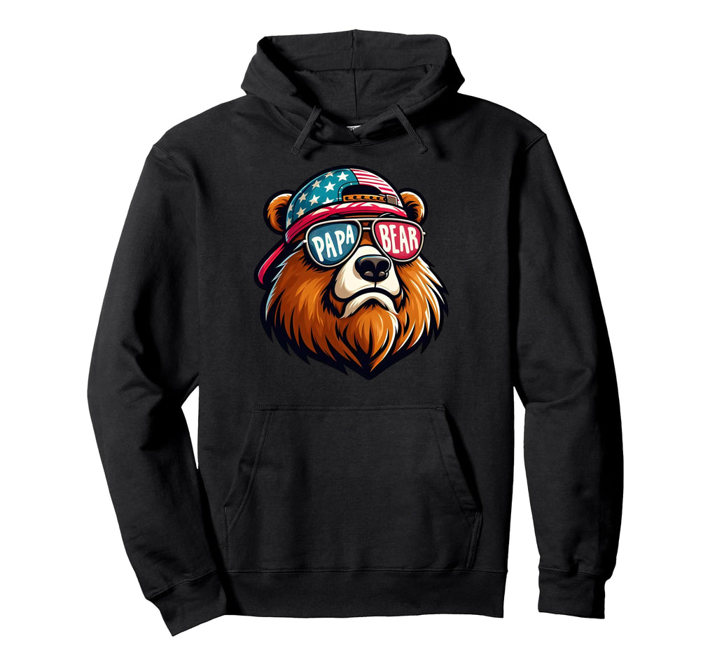 Papa Bear Gifts Funny Birthday Fun Gift Hoodie - Unique Graphic for Adults - T-Shirt, Sweatshirt, Hoodie