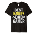 Best Mastiff Dad Gamer Funny Dog T-Shirt - Minimalist Print for Adults - T-Shirt, Sweatshirt, Hoodie
