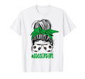 Messy Bun Soccer Glasses Game Mothers Day T-Shirt - Streetwear Style Unisex - T-Shirt, Sweatshirt, Hoodie