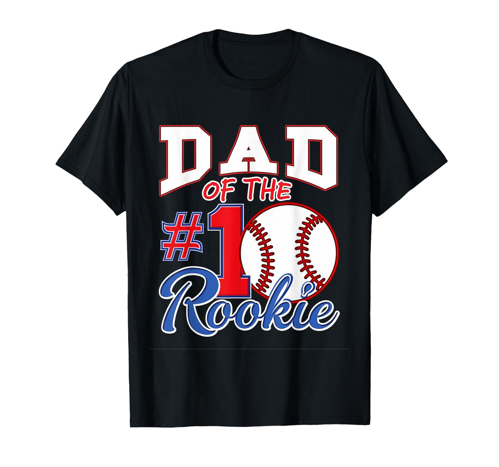 Daddy Dad Number 1 Rookie Baseball T-Shirt - Minimalist Print for Adults - T-Shirt, Sweatshirt, Hoodie