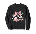 Soccer Mama Coquette Bow Sideline Soccer Sweatshirt - Graphic Print Unisex - T-Shirt, Sweatshirt, Hoodie