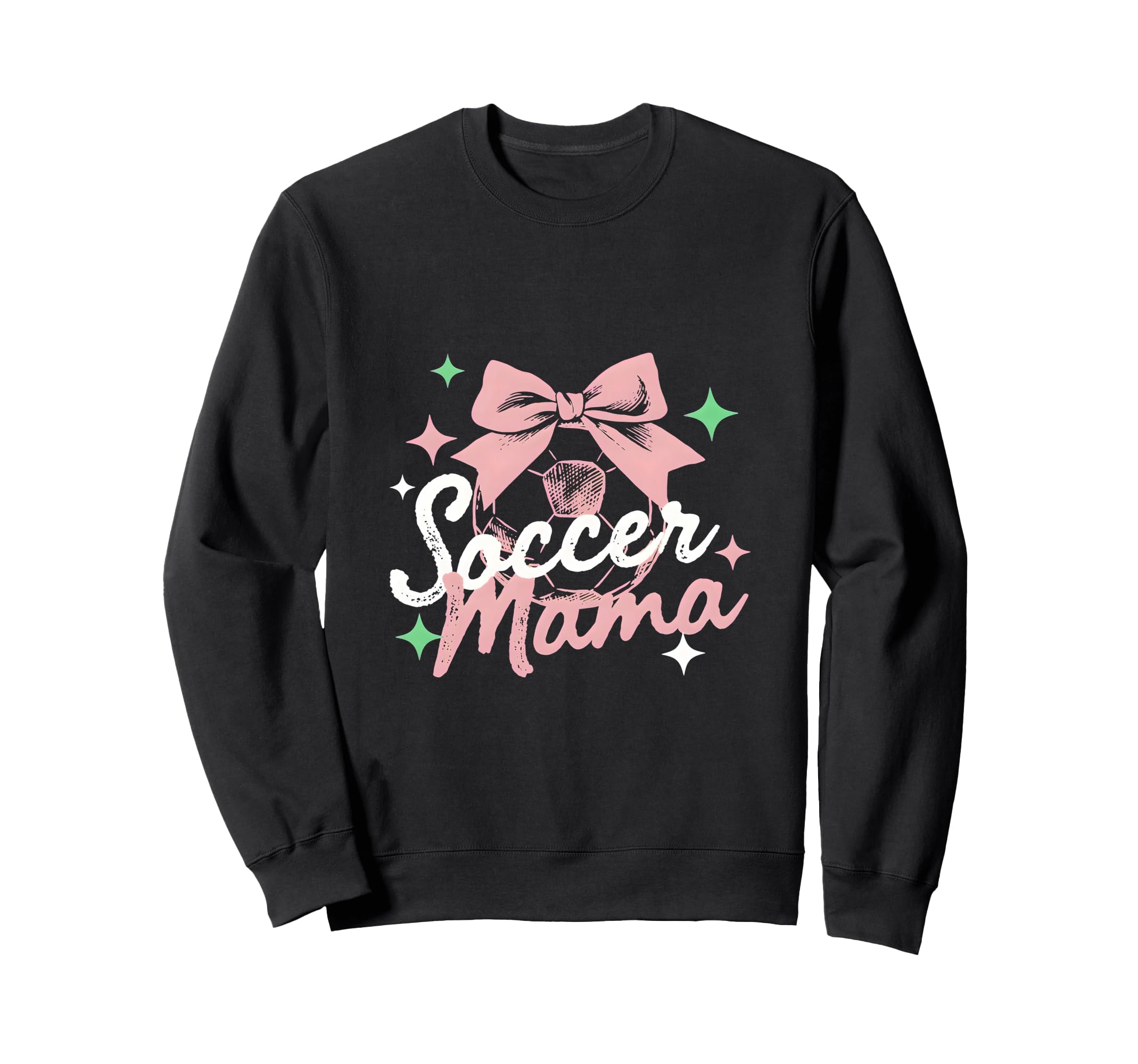 Soccer Mama Coquette Bow Sideline Soccer Sweatshirt - Graphic Print Unisex - T-Shirt, Sweatshirt, Hoodie