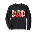 Strawberry Dad First Birthday Sweatshirt - Minimalist Print Men Women - T-Shirt, Sweatshirt, Hoodie