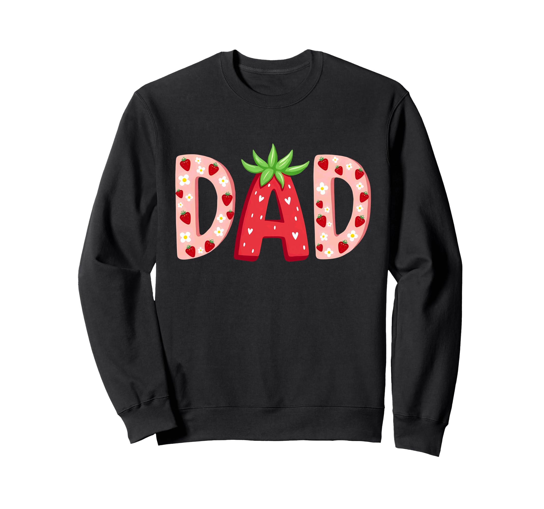 Strawberry Dad First Birthday Sweatshirt - Minimalist Print Men Women - T-Shirt, Sweatshirt, Hoodie