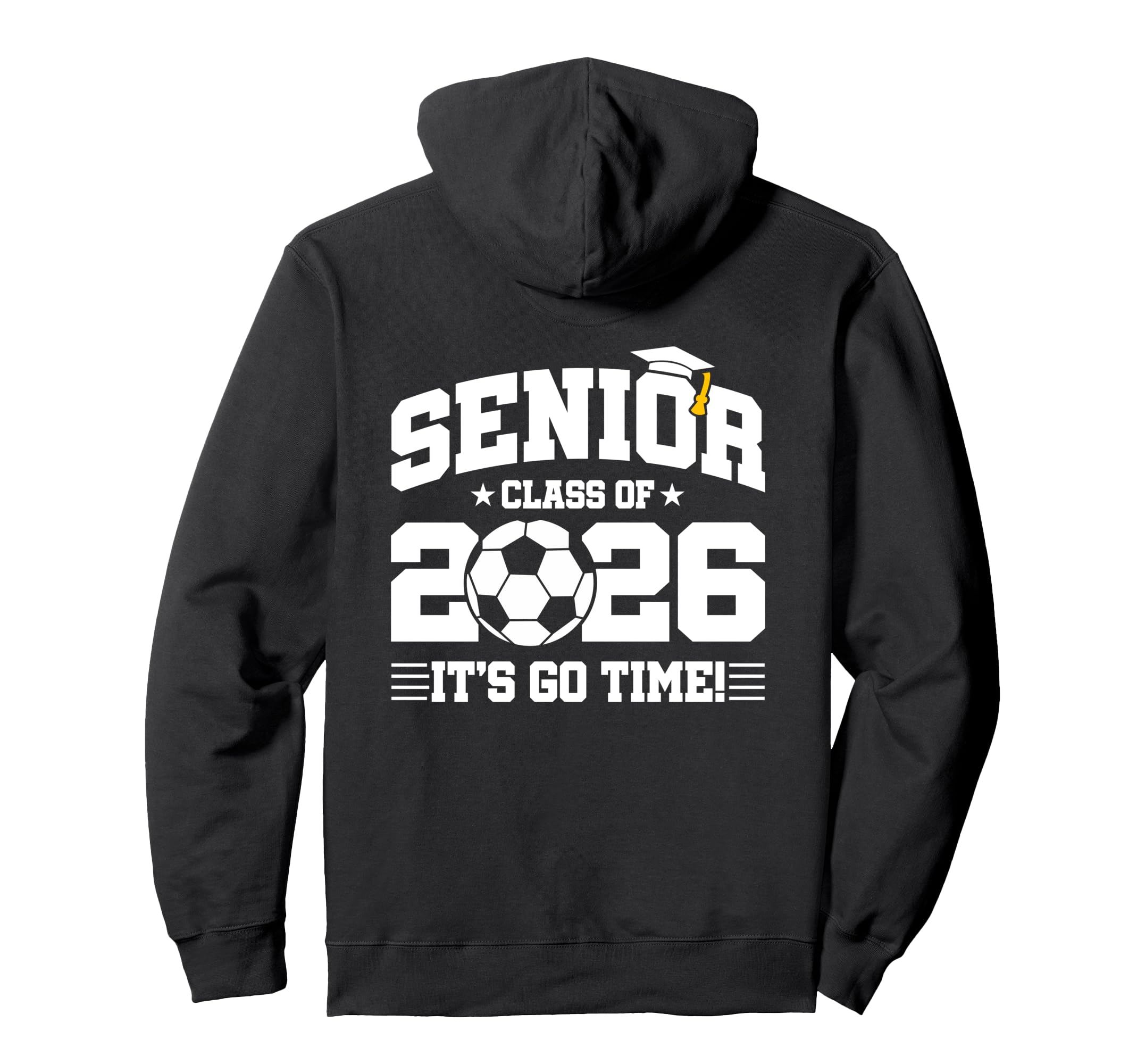 Class 2026 Senior Year Soccer Player Hoodie - Custom Art Print for Adults - T-Shirt, Sweatshirt, Hoodie