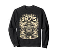 Biker 1975 Ride Birthday Sweatshirt - Custom Art Print for Adults - T-Shirt, Sweatshirt, Hoodie