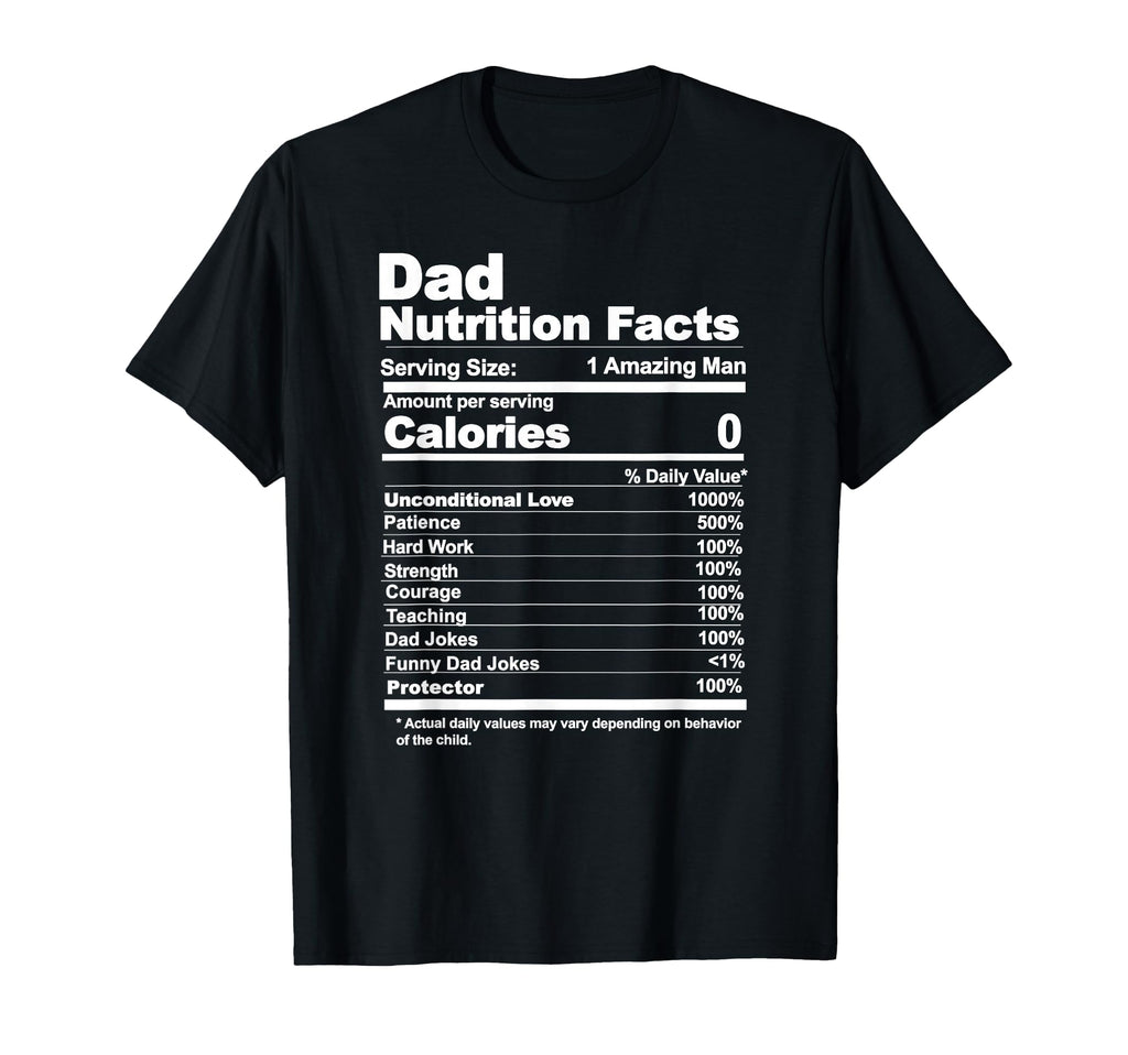 Miftees Fathers Day Tees Dad Nutrition T-Shirt - Trendy Graphic Men Women - T-Shirt, Sweatshirt, Hoodie