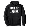 Funny Dad Gift Ideas Dad Twins Hoodie - Custom Art Print Men Women - T-Shirt, Sweatshirt, Hoodie