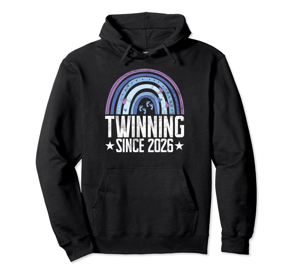 Twinning Since 2026 Twin Dad Hoodie - Fun Novelty Design for Adults - T-Shirt, Sweatshirt, Hoodie