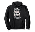 Proud Aunt 2026 Senior Baseball Graduate Hoodie - Minimalist Print Unisex - T-Shirt, Sweatshirt, Hoodie
