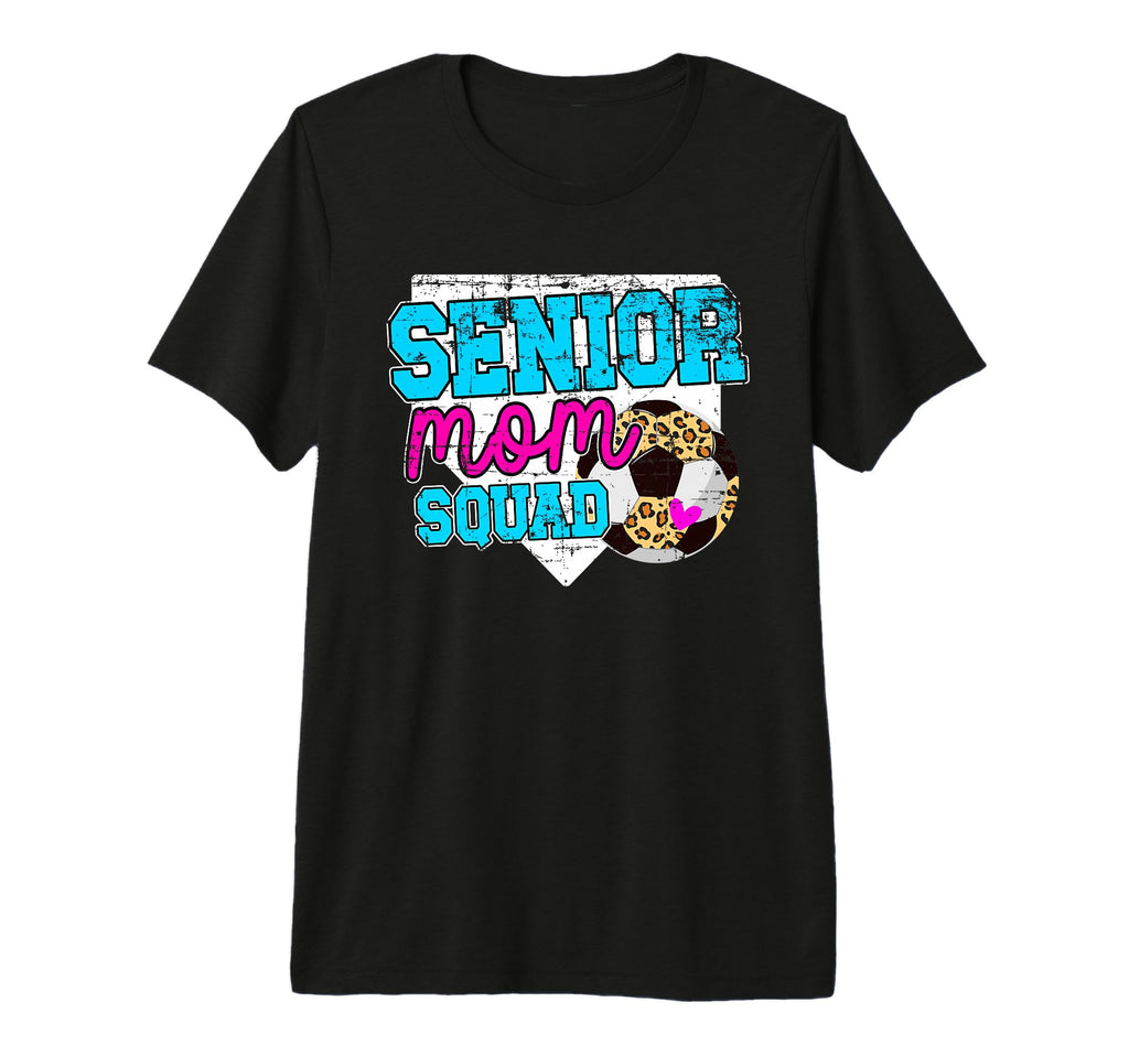 Soccer Senior Mom Squad Soccer Player T-Shirt - Aesthetic Graphic Unisex - T-Shirt, Sweatshirt, Hoodie