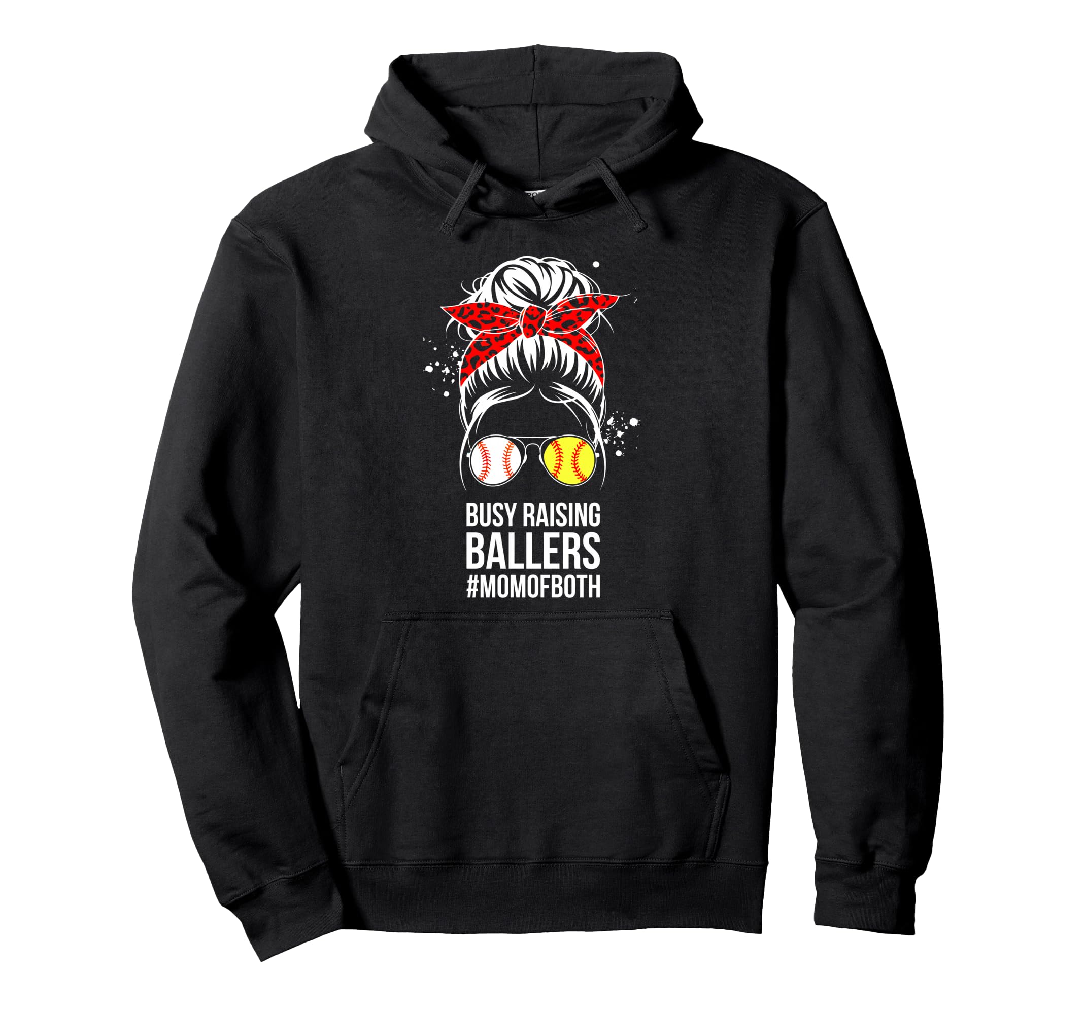 Busy Raising Ballers Softball Baseball Hoodie - Unique Graphic for Adults - T-Shirt, Sweatshirt, Hoodie
