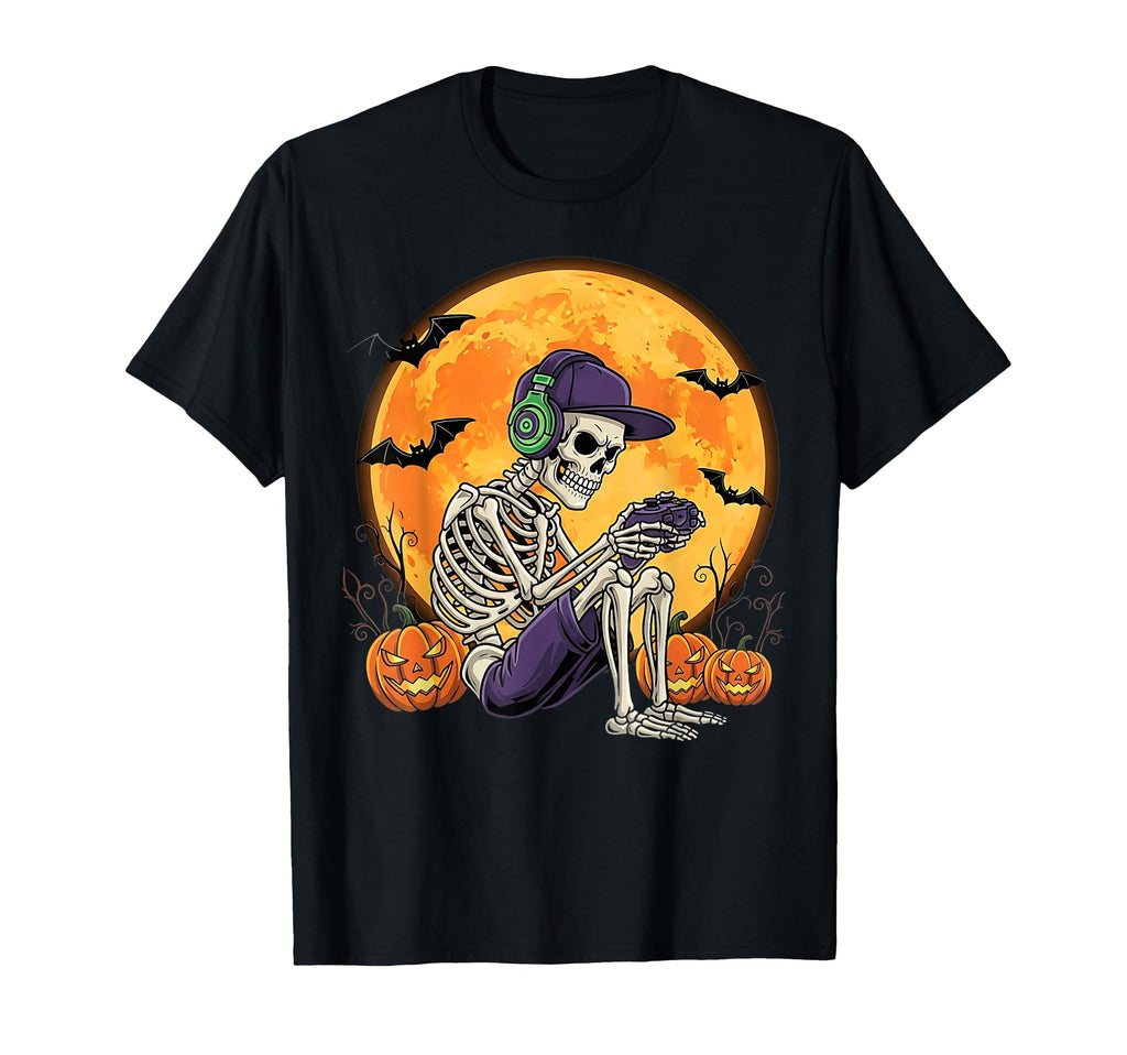 Gamers Gaming Skeleton Gamer Dad T-Shirt - Custom Art Print Unisex - T-Shirt, Sweatshirt, Hoodie