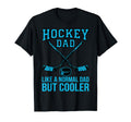Hockey Dad Cooler Sticks Puck Fathers Day T-Shirt - Custom Art Print Unisex - T-Shirt, Sweatshirt, Hoodie