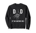 Fist Bump Dad Two Awesome Sweatshirt - Fun Novelty Design for Adults - T-Shirt, Sweatshirt, Hoodie