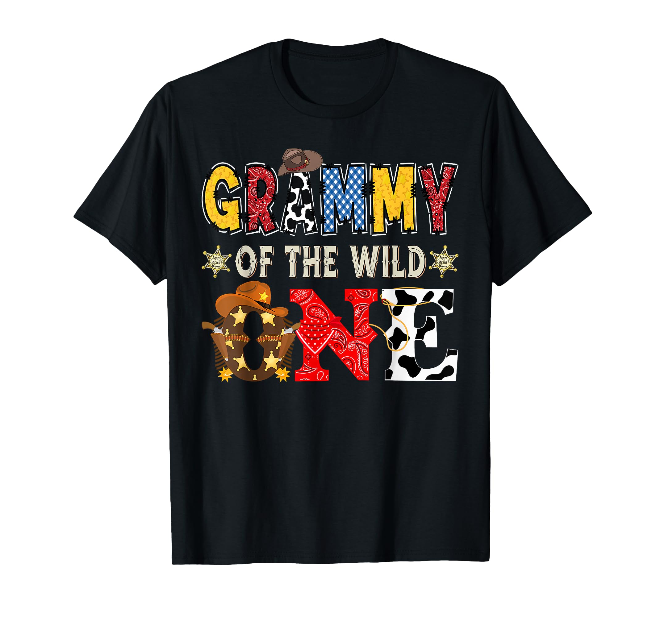 Grammy Wild One 1St Birthday Western T-Shirt - Minimalist Print for Adults - T-Shirt, Sweatshirt, Hoodie