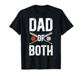 Dad Both Baseball Basketball Dad T-Shirt - Casual Everyday Wear Unisex - T-Shirt, Sweatshirt, Hoodie