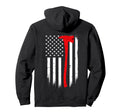 Thin Red Line Flag Axe Firefighter Hoodie - Aesthetic Graphic Unisex - T-Shirt, Sweatshirt, Hoodie